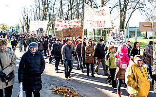 W Korszach protestowali przeciwko zakładowi utylizacji akumulatorów